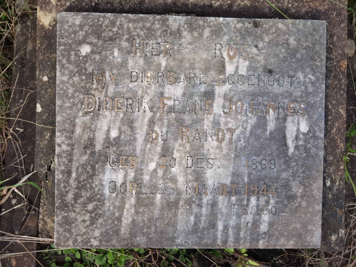 RANDT Diderik Frans Johannes, du 1869-1944