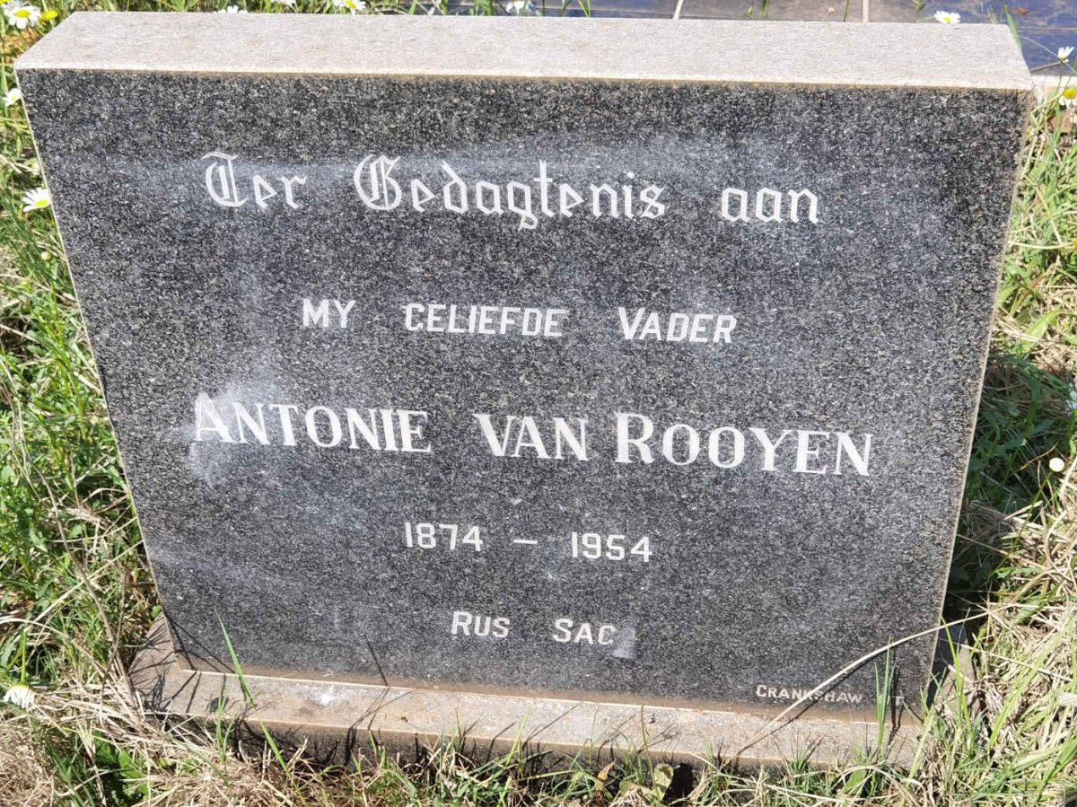 ROOYEN Antonie, van 1874-1954