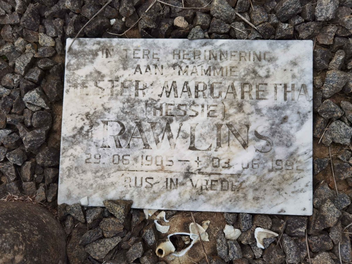 RAWLINS Hester Margaretha 1905-1992
