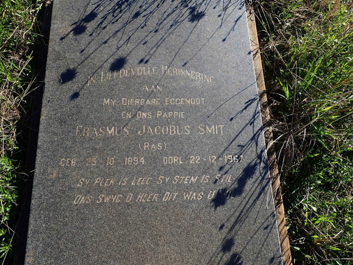 SMIT Erasmus Jacobus 1894-1967