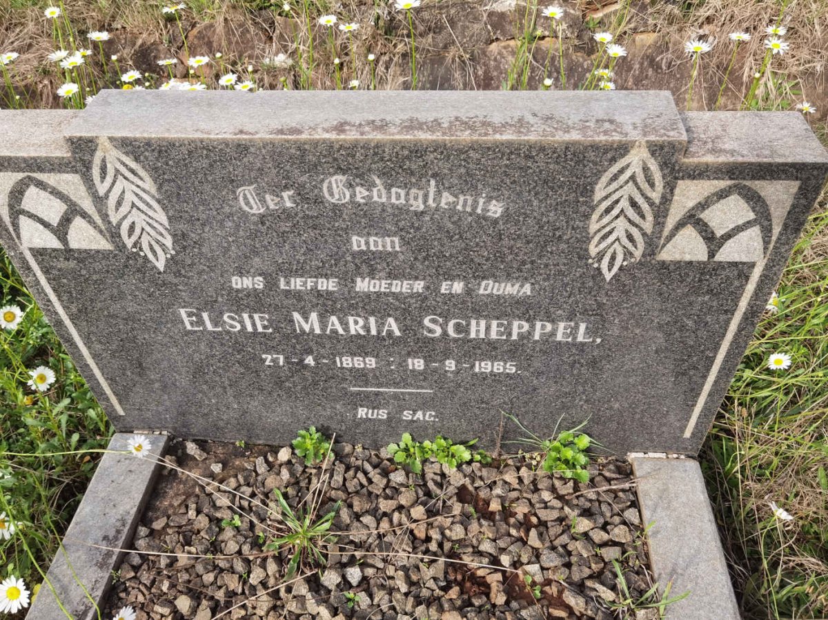 SCHEPPEL Elsie Maria 1869-1965
