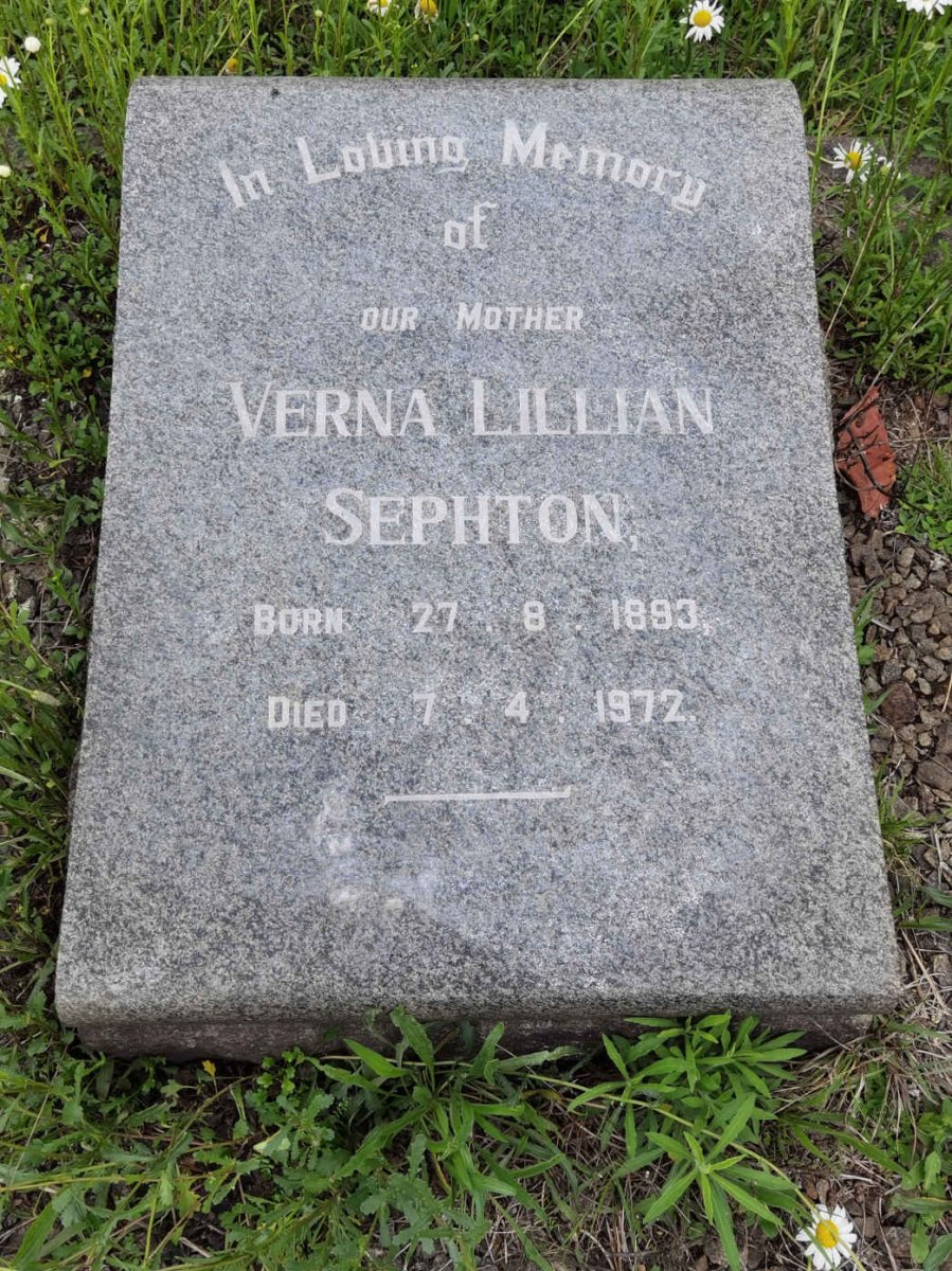 SEPTHON William Victor 1890-1958 &amp; Verna Lillian 1893-1972