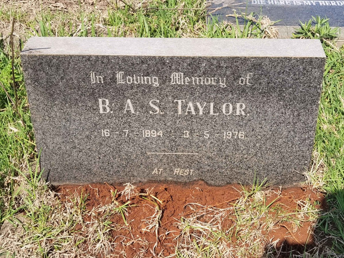 TAYLOR B.A.S. 1894-1976