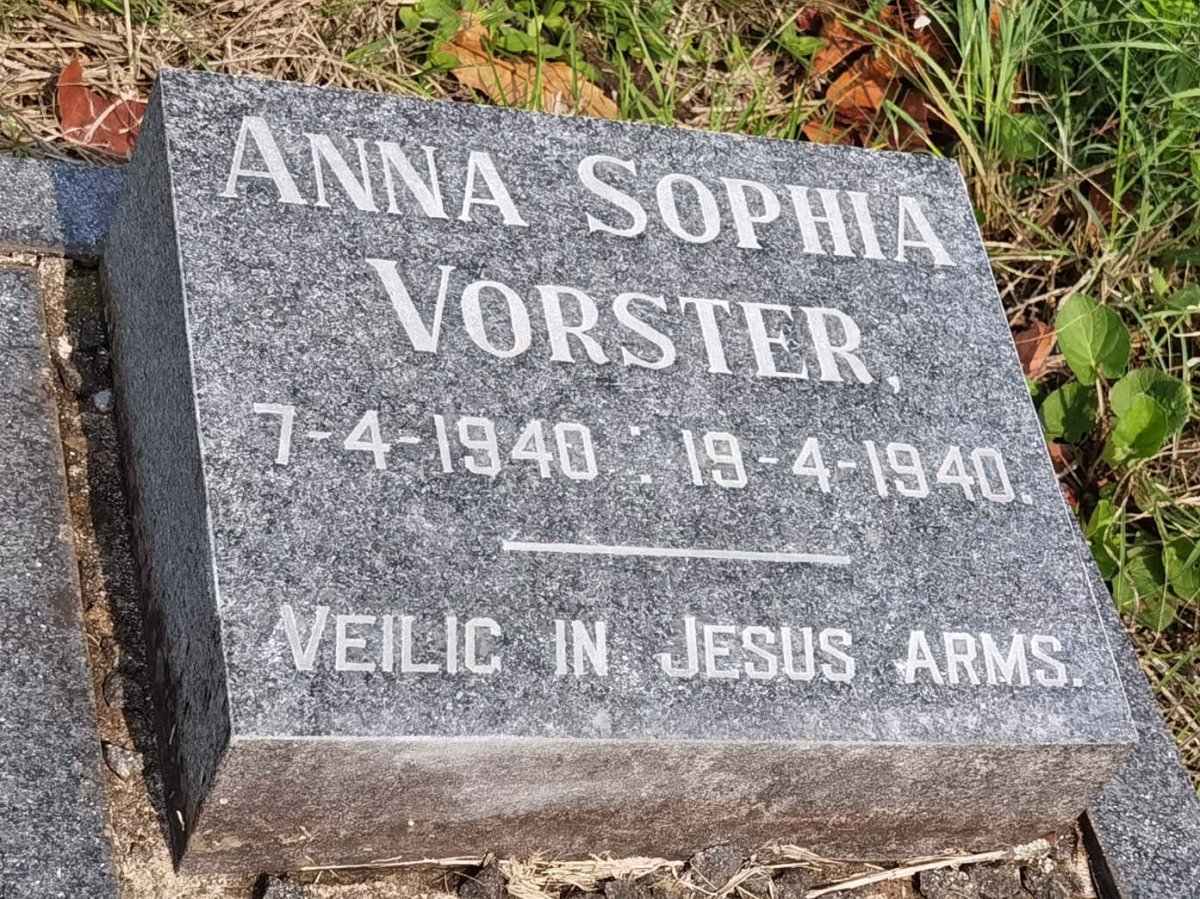 VORSTER Anna Sophia 1940-1940