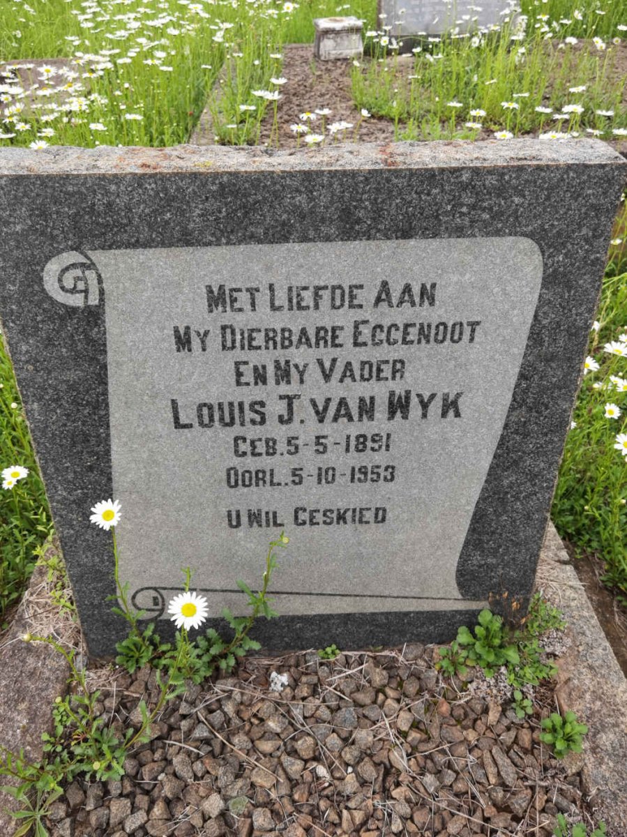 WYK Louis J., van 1891-1953