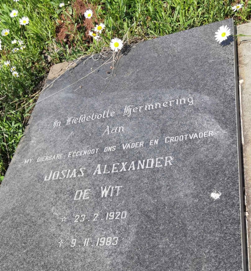 WIT Josias Alexander, de 1920-1983