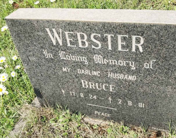 WEBSTER Bruce 1924-1981