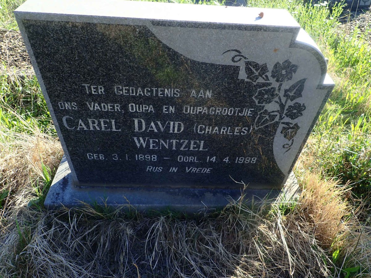 WENTZEL Carel David 1898-1988