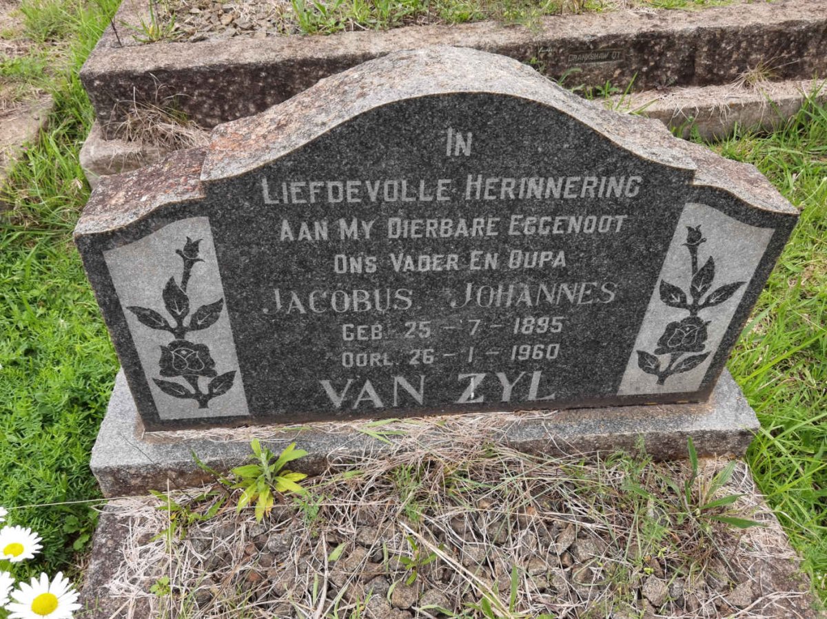 ZYL Jacobus Johannes, van 1895-1960