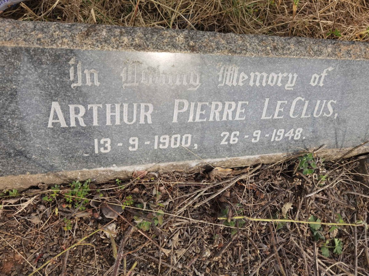 CLUS Arthur Pierre, le 1900-1948