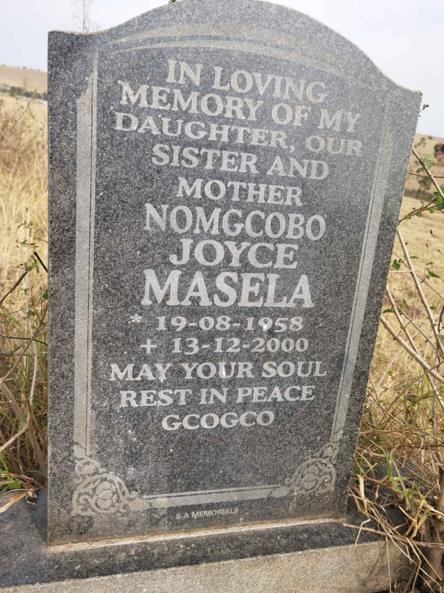 MASELA Nomgcobo Joyce 1958-2000