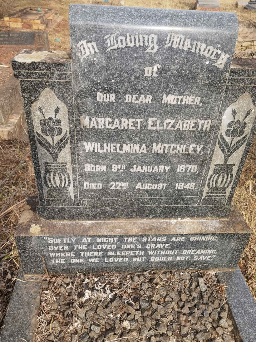 MITCHLEY Margaret Elizabeta Wilhelmina 1870-1946