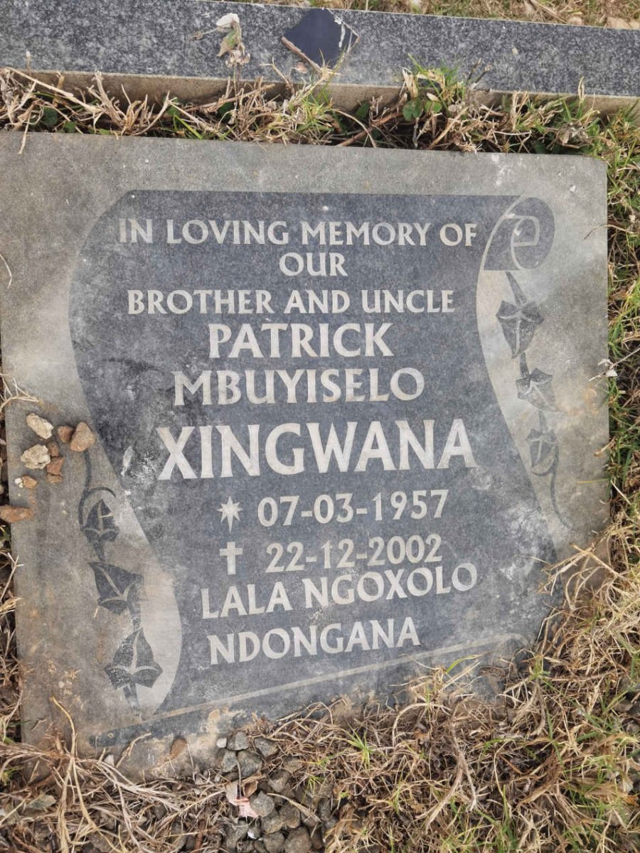 XINGWANA Patrick Mbuyiselo 1957-2002