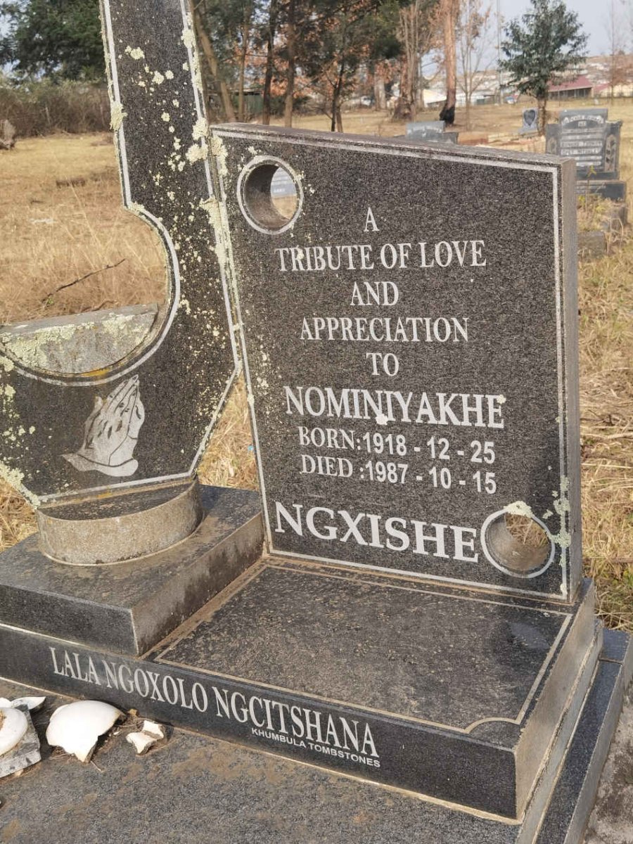 NGXISHE Nominiyakhe 1918-1987