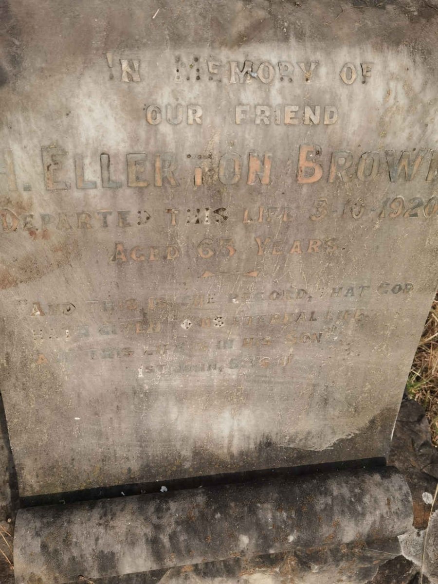 BROWN H. Ellerton -1920