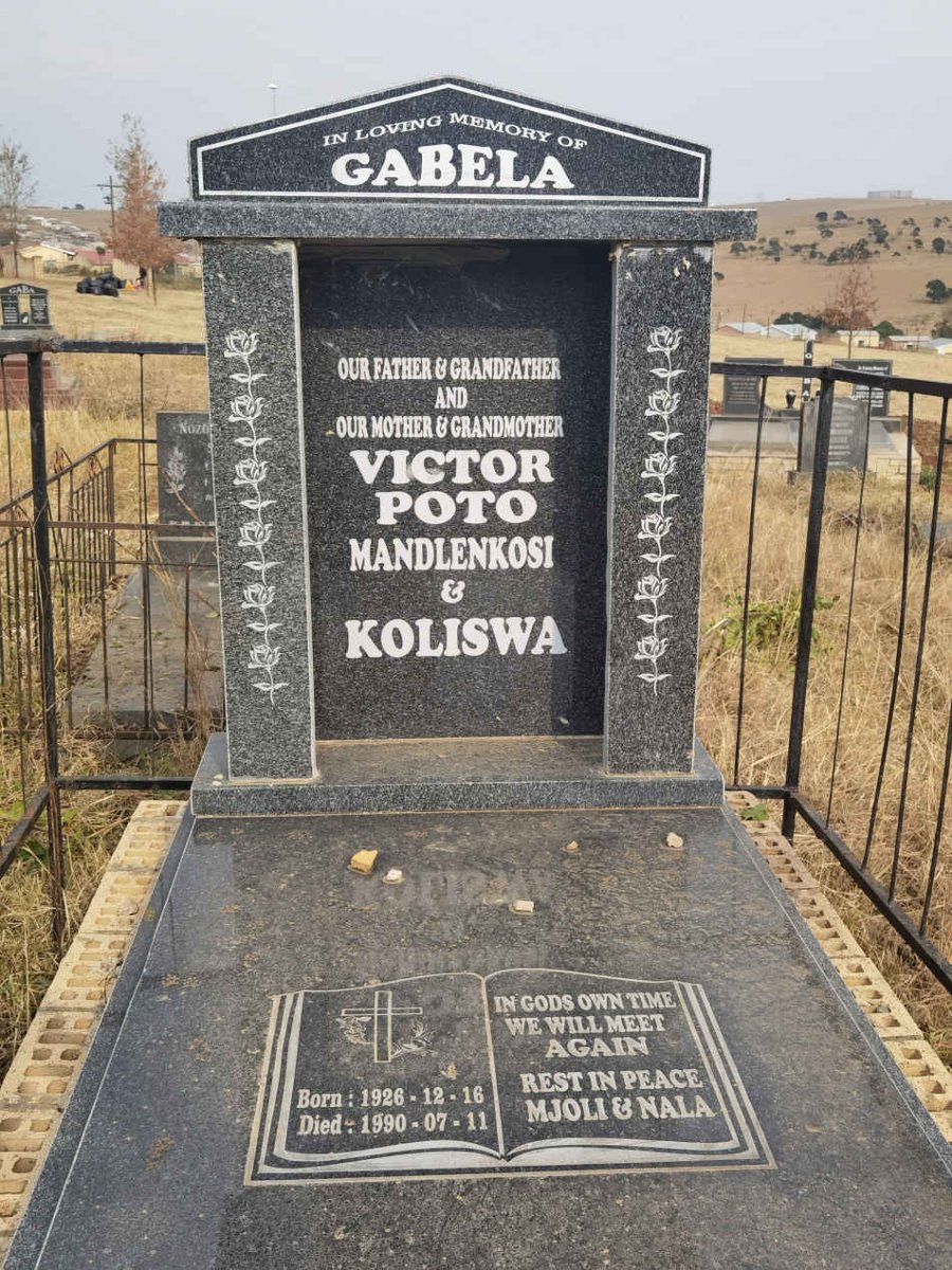 GABELA Victor Poto Mandlenkosi &amp; Kolishwa