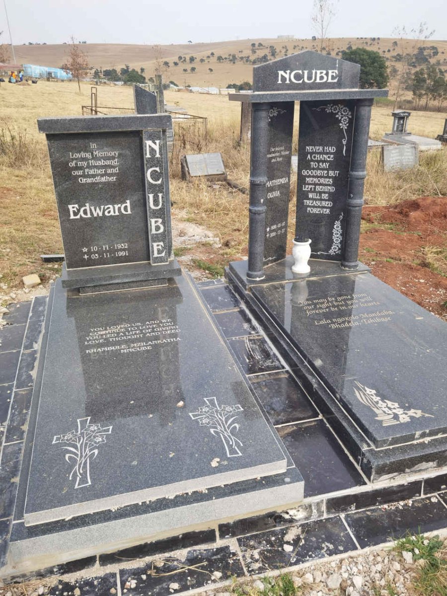 NCUBE Edward 1932-1991 &amp; Mathemba Olivia 19??-2021
