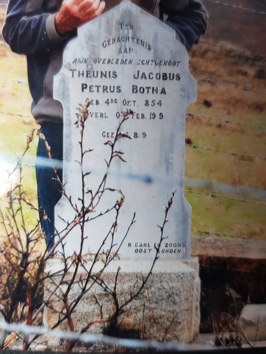 BOTHA Theunis Jacobus Petrus 1854-1919