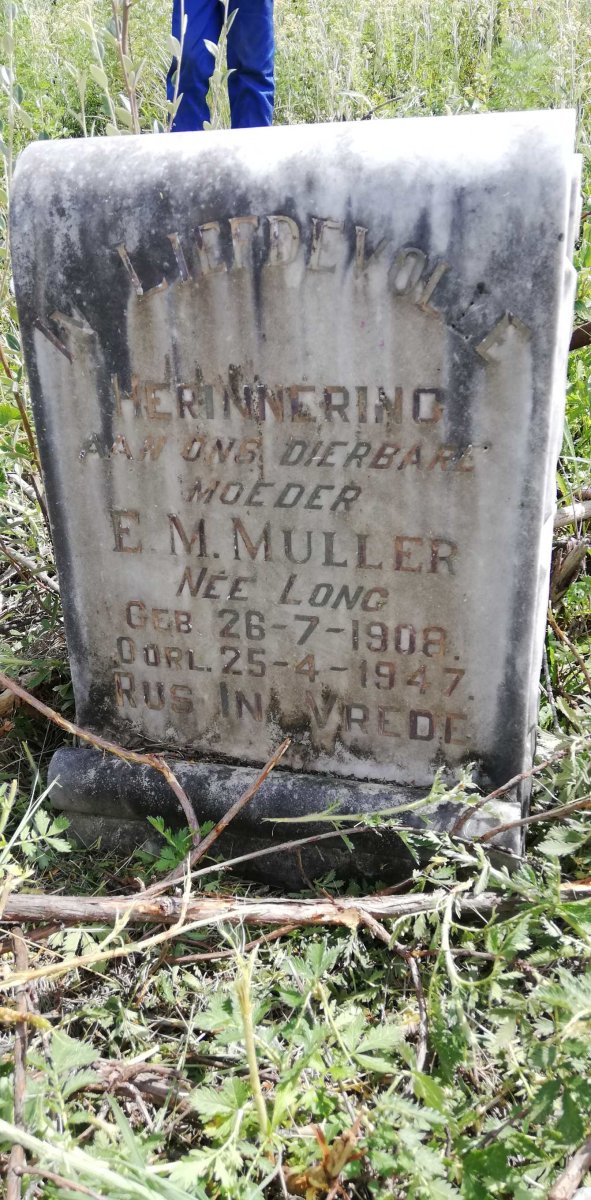 MULLER E.M. nee LONG 1908-1947 