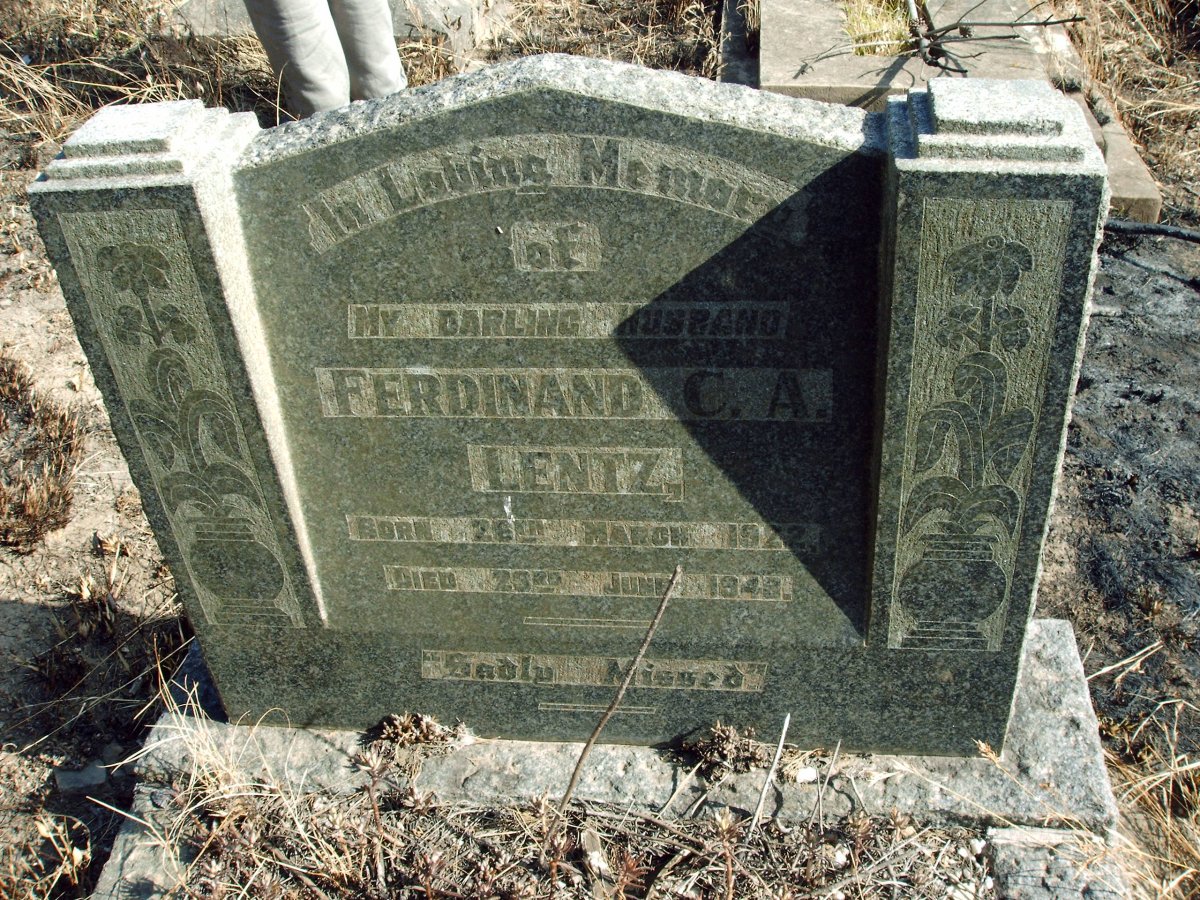 LENTZ Ferdinand C.A. 1922-1948