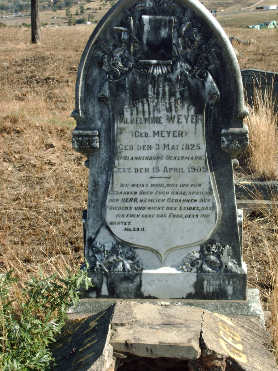 WEYER Wilhelmine nee MEYER 1825-1909