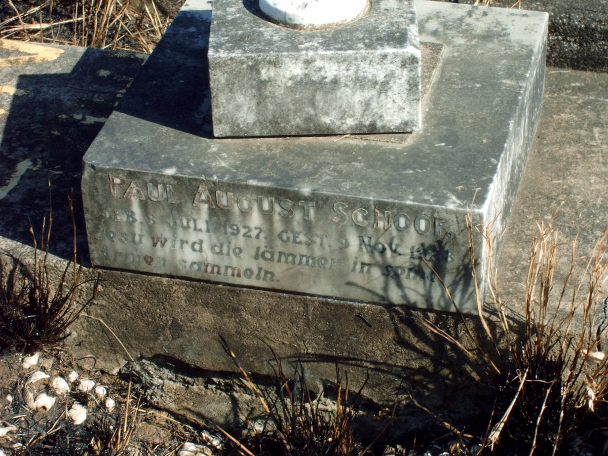 SCHOOF Paul August 1927-1928