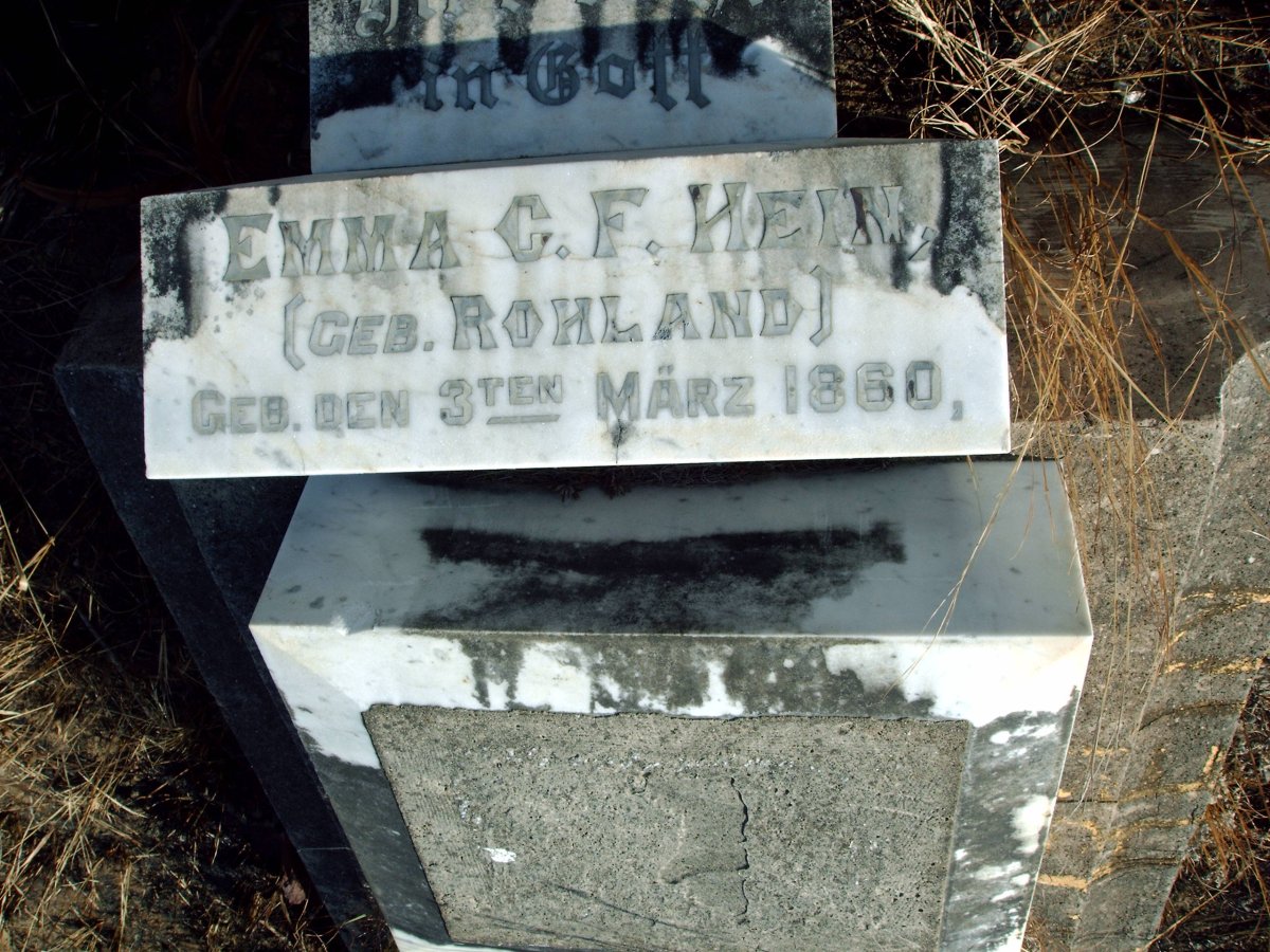 HEIN Emma C.F. nee ROHLAND 1860-