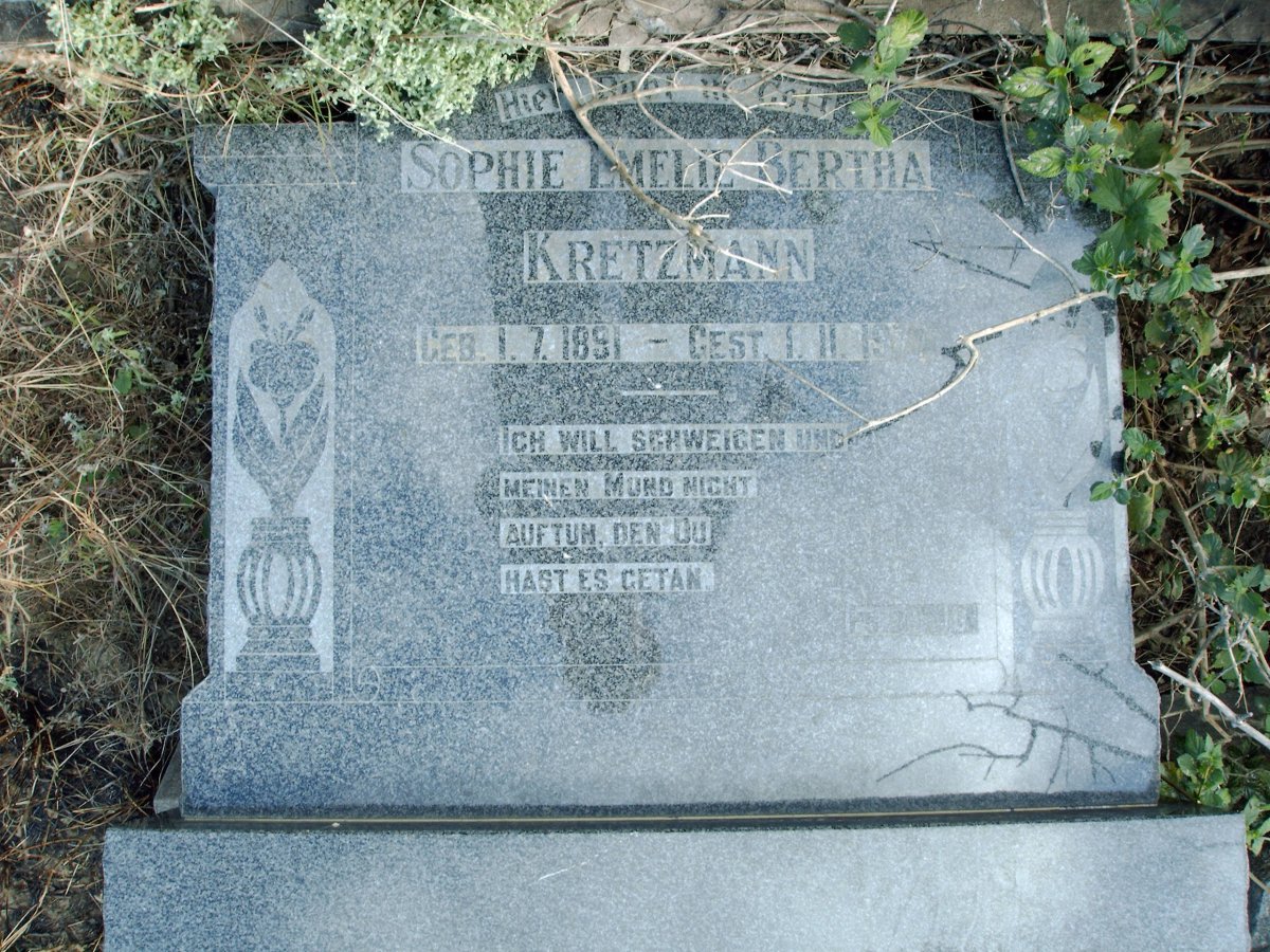 KRETZMANN Sophie Emelie Bertha 1891-19??