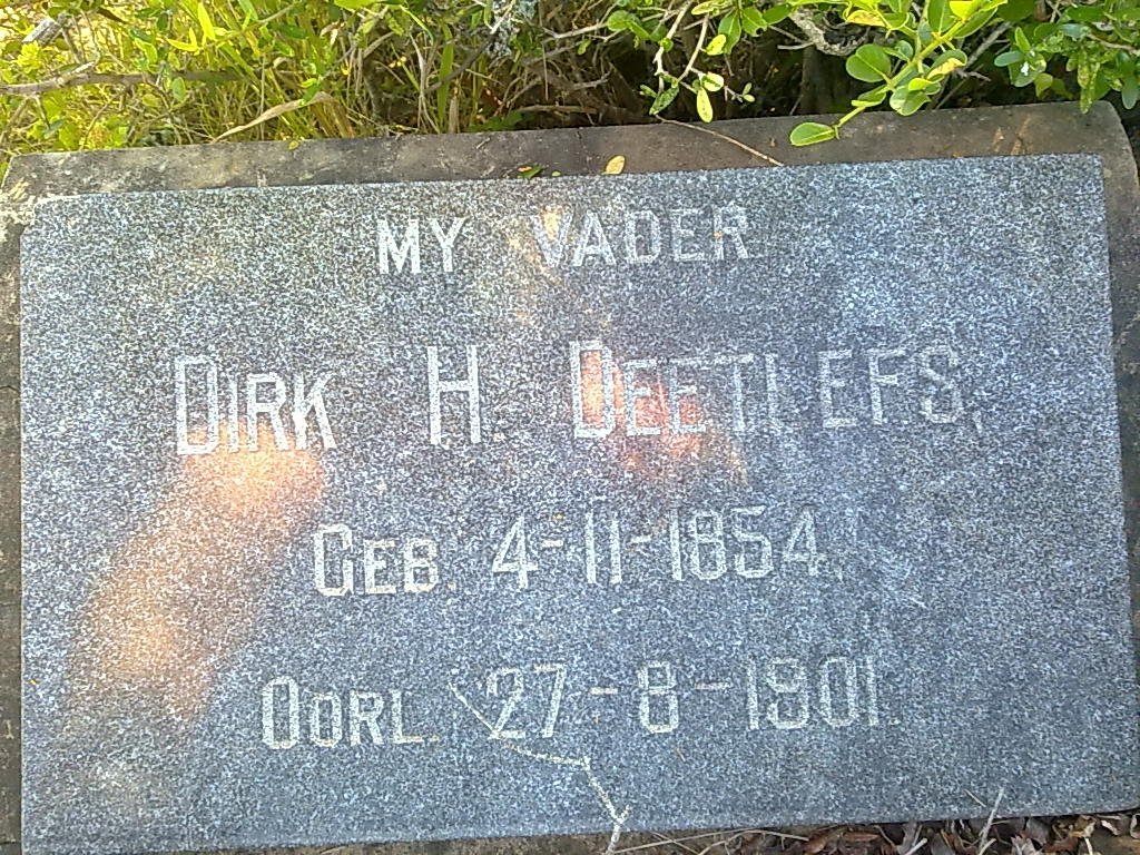 DEETLEFS Dirk H. 1854-1901