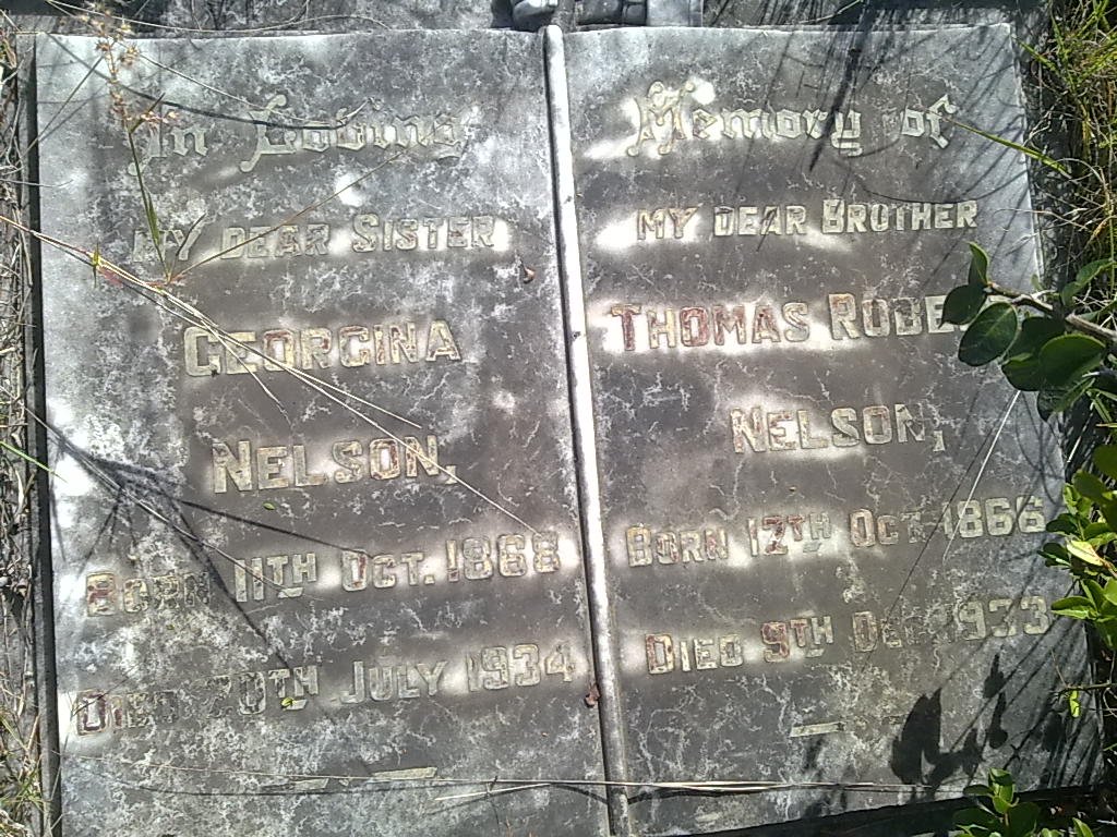 NELSON Thomas Robert 1866-1933 &amp; Georgina 1868-1934