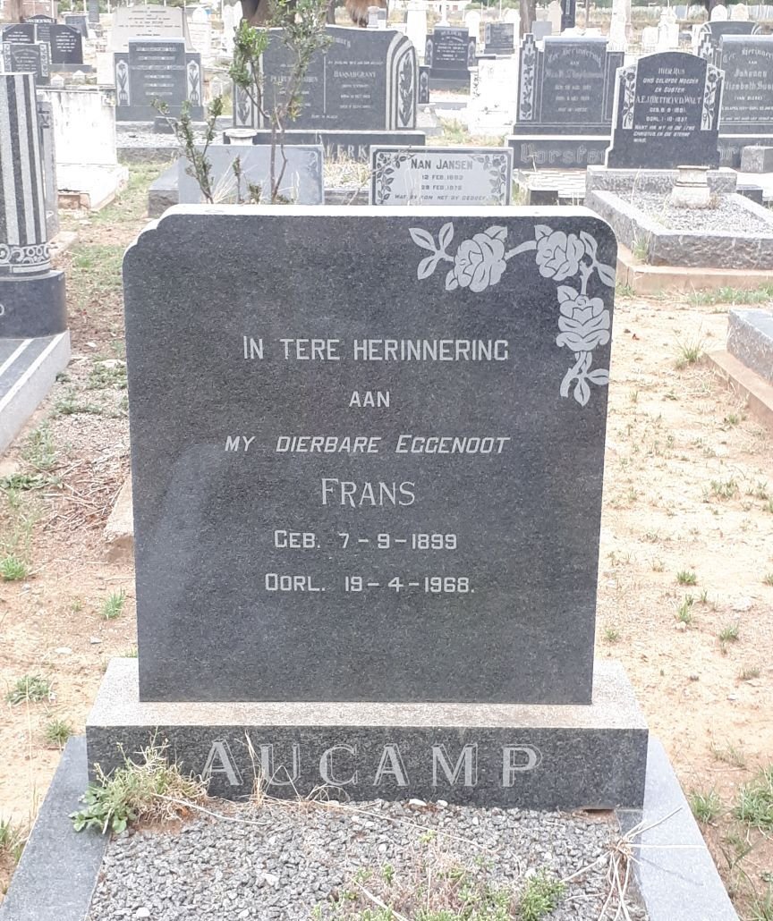 AUCAMP Frans 1899-1968