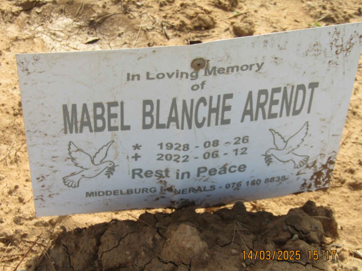 ARENDT Mabel Blanche 1928-2022