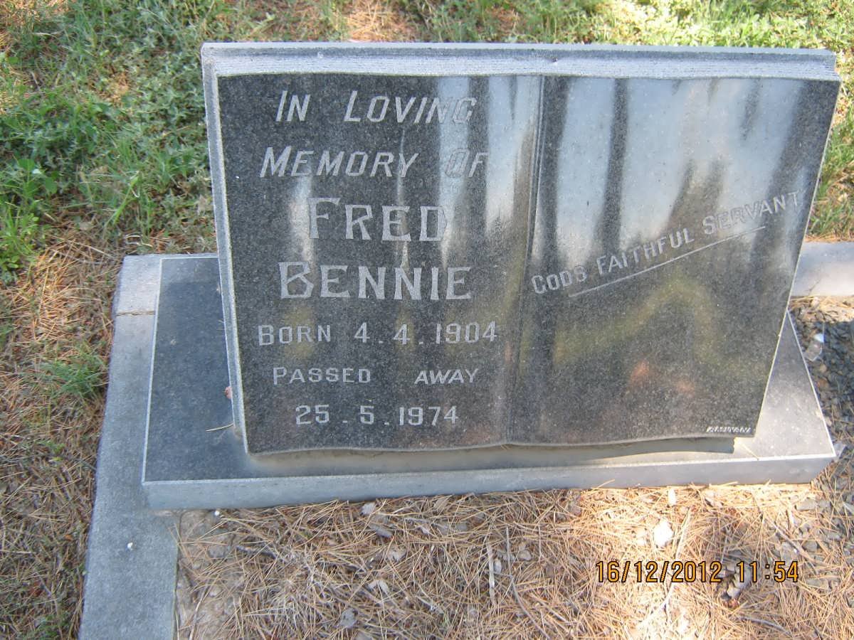 BENNIE Fred 1904-1974