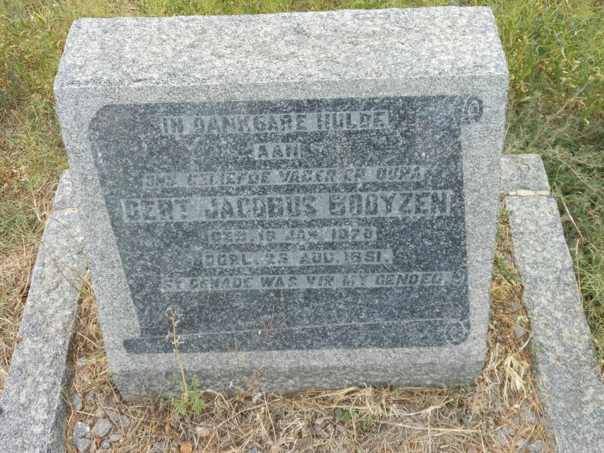BOOYZEN Gert Jacobus 1870-1951