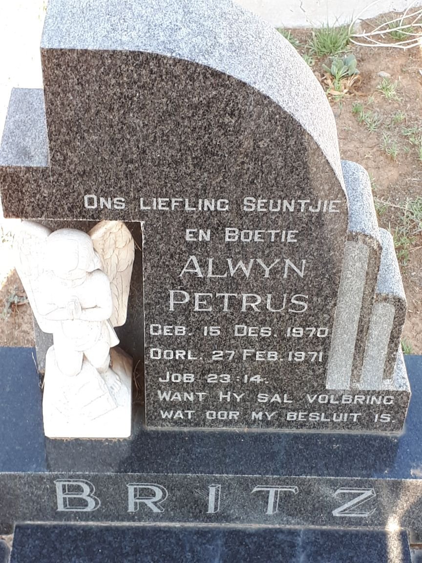 BRITZ Alwyn Petrus 1970-1971
