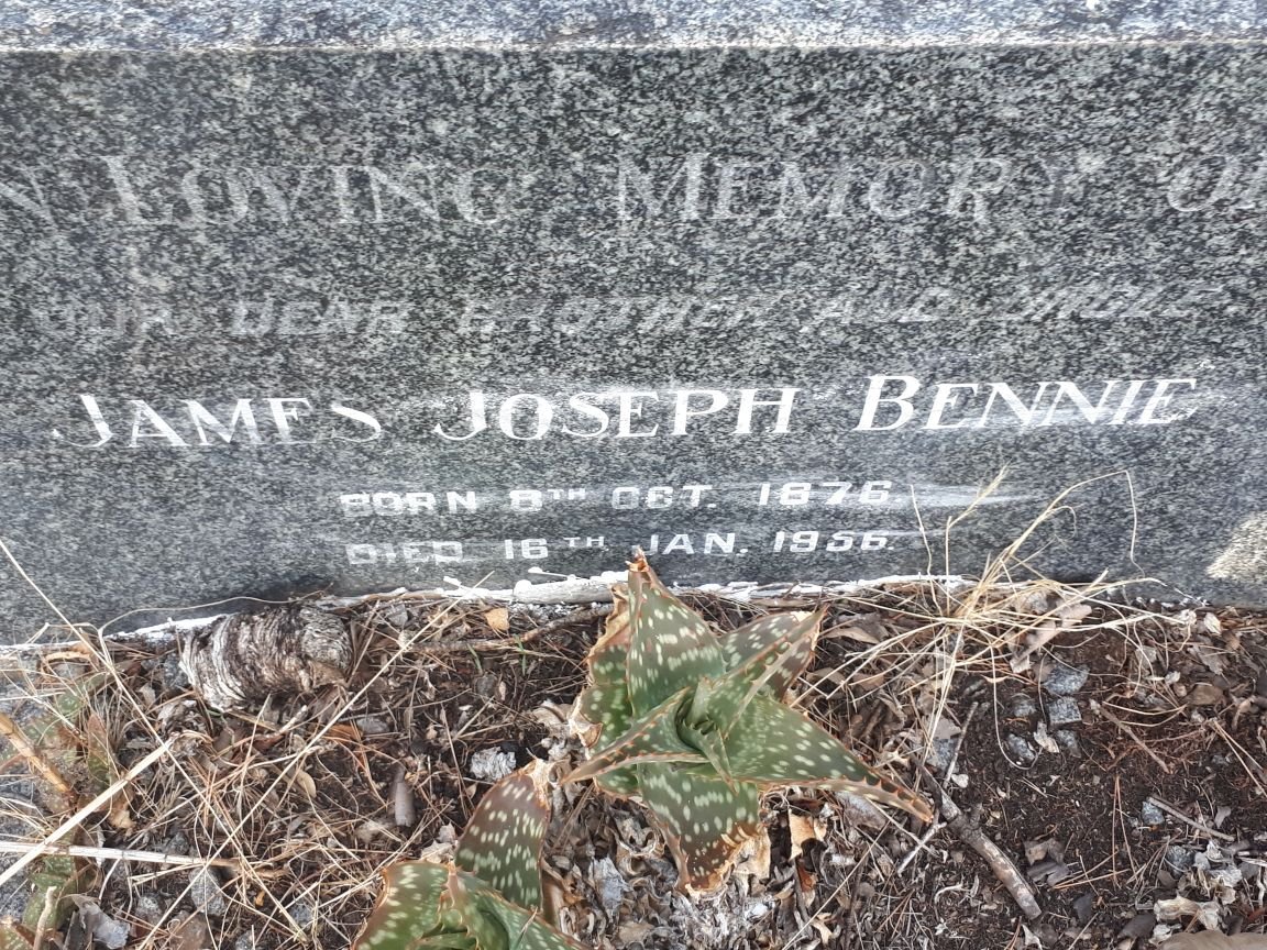 BENNIE James Joseph 1876-1956