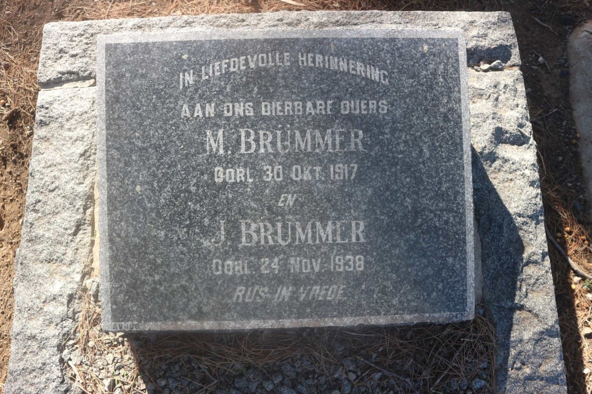 BRUMMER M.- 1917 &amp; J. -1938