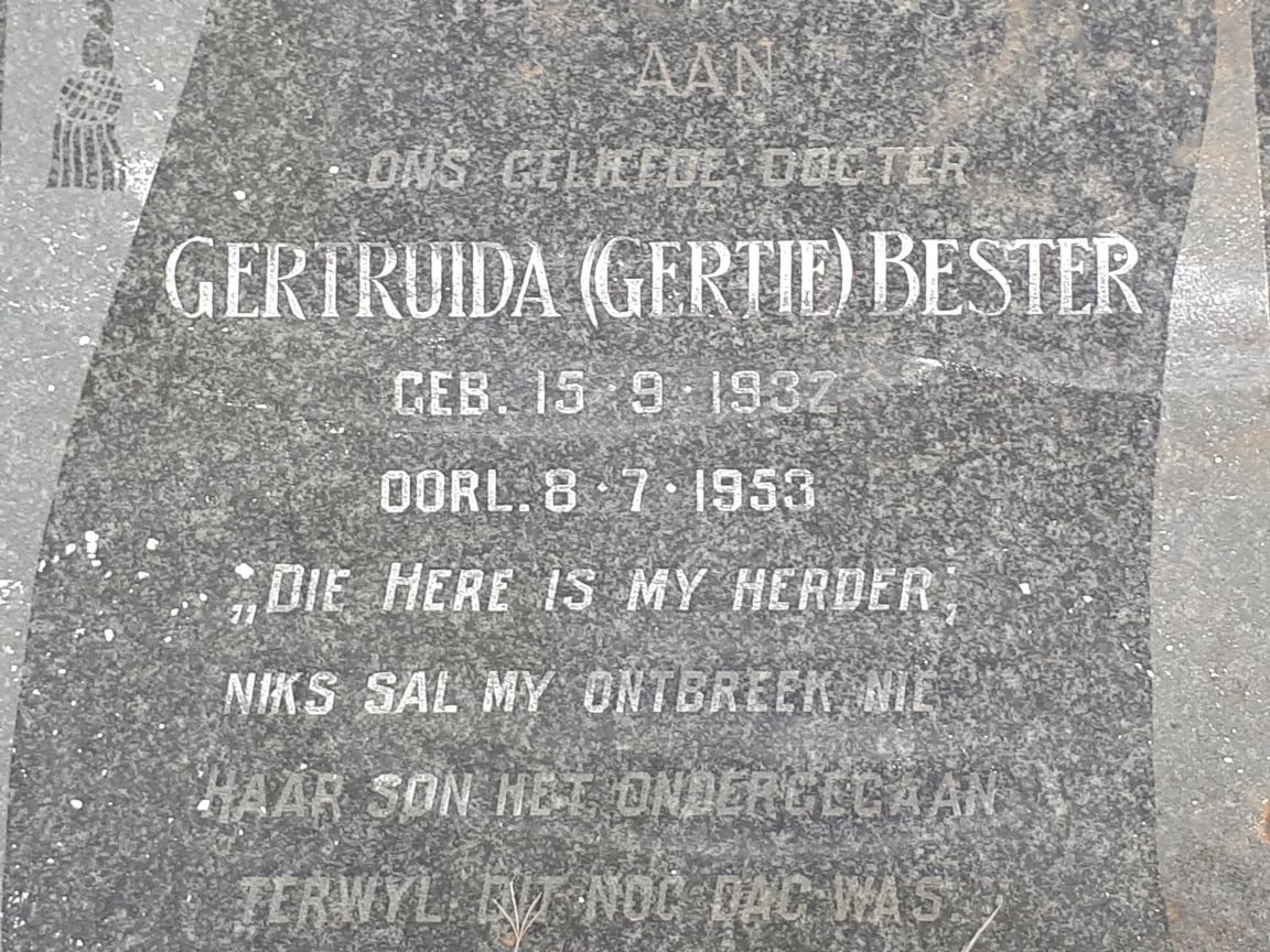 BESTER Gertruida 1932-1953