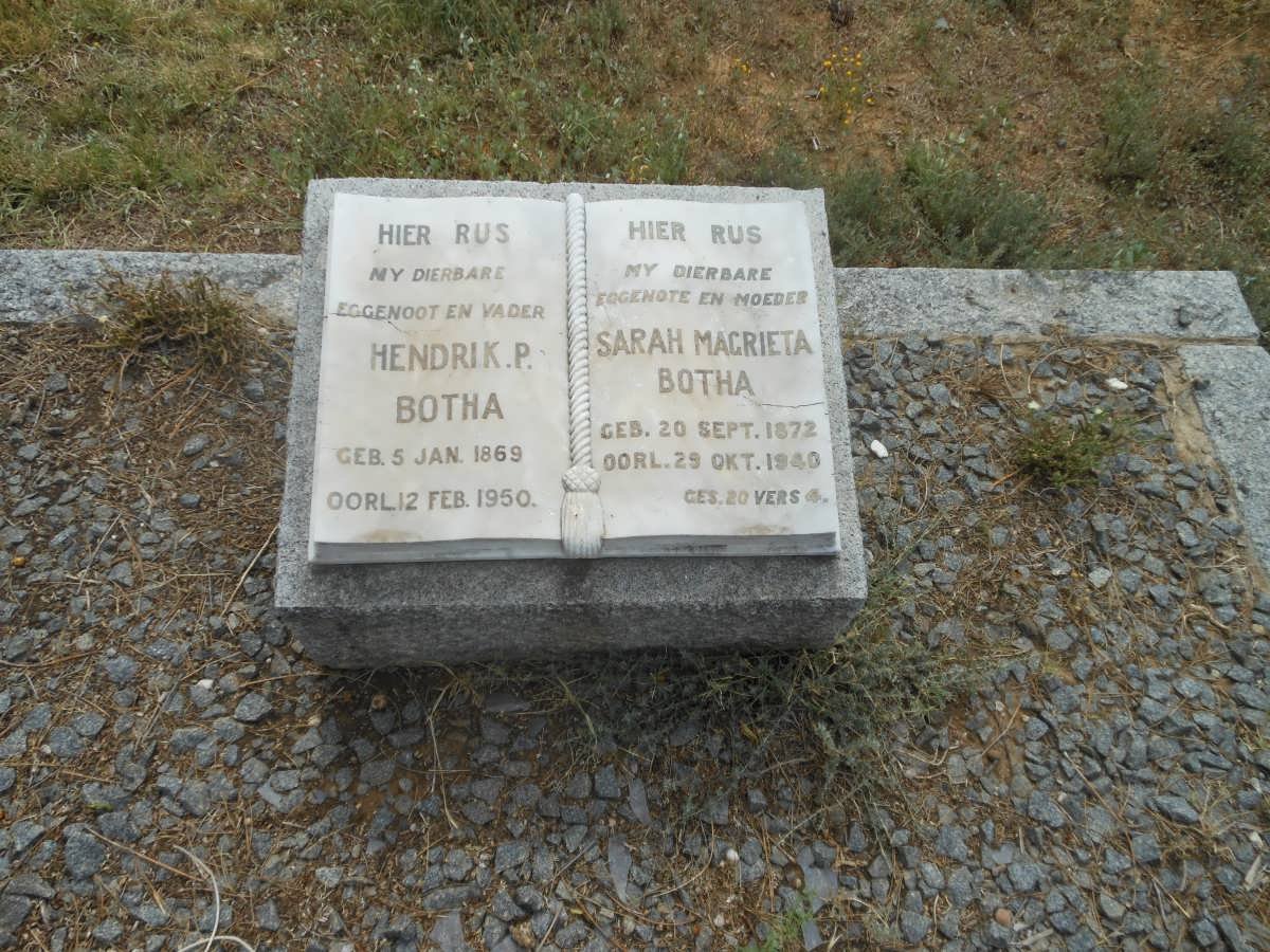 BOTHA Hendrik P. 1869-1950 &amp; Sarah Magrieta 1872-1940