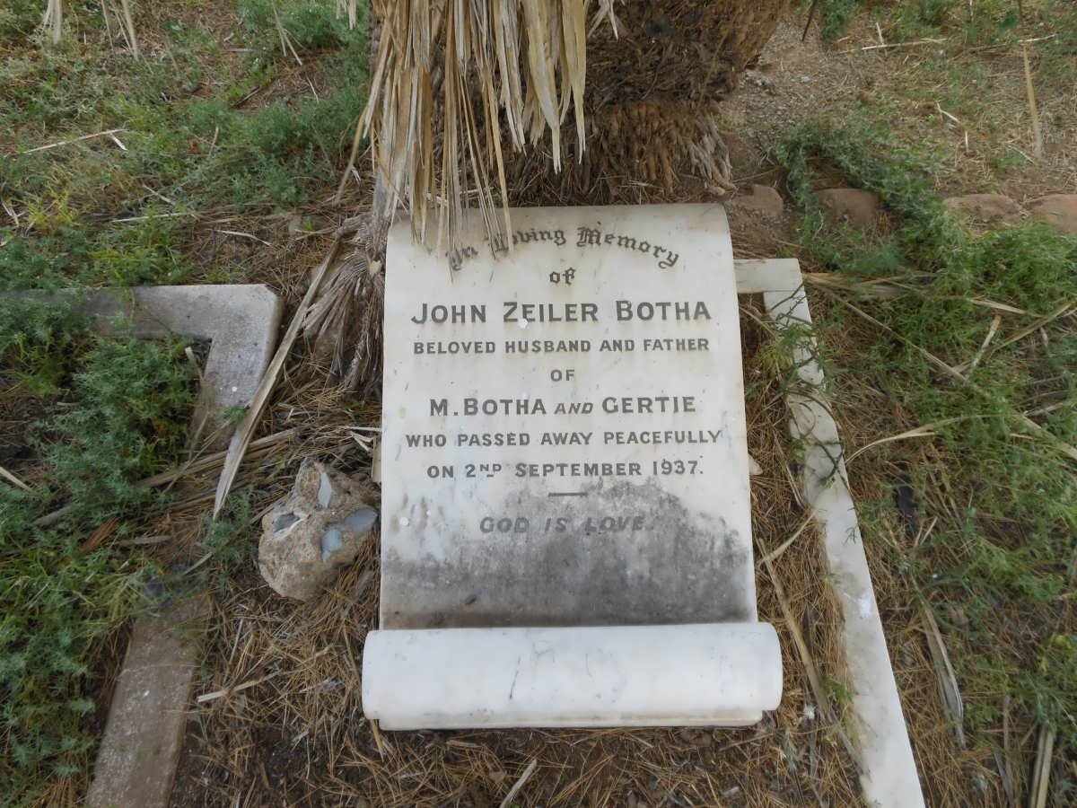 BOTHA John Zeiler -1937