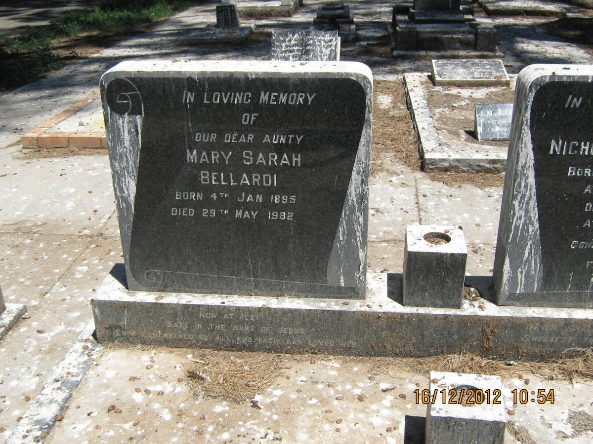 BELLAROI Mary Sarah 1895-1982