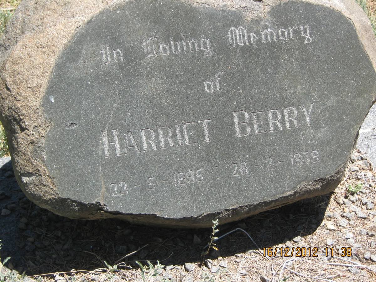 BERRY Harriet 1895-1979