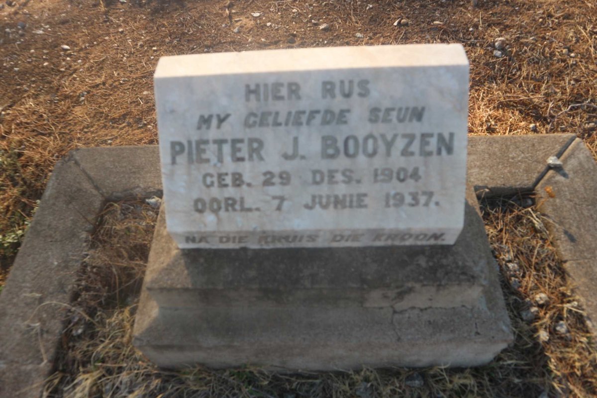 BOOYZEN Pieter J. 1904-1937