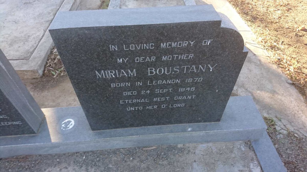 BOUSTANY Miriam 1870-1946