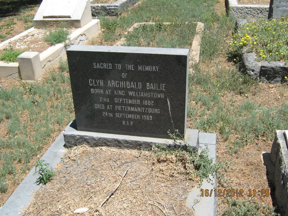 BAILIE Glyn Archibald 1882-1969