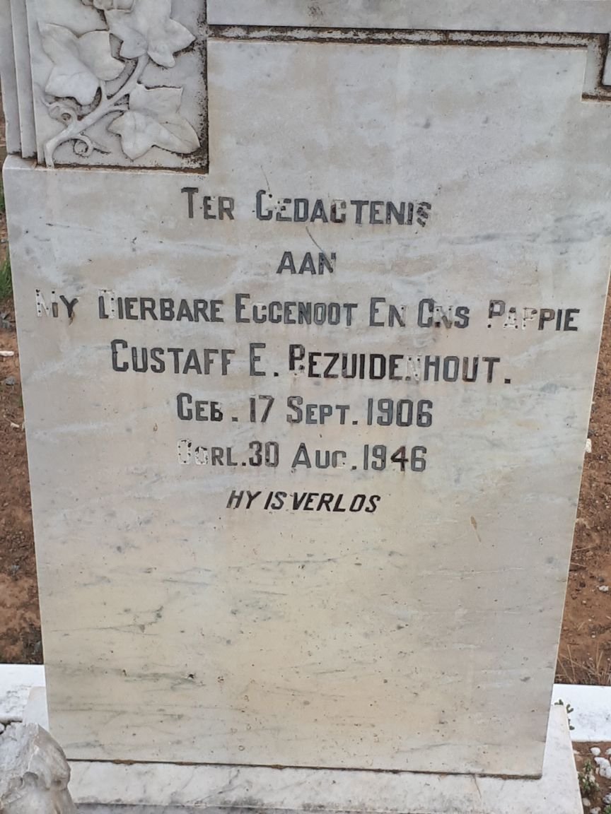 BEZUIDENHOUT Gustaff E. 1906-1946