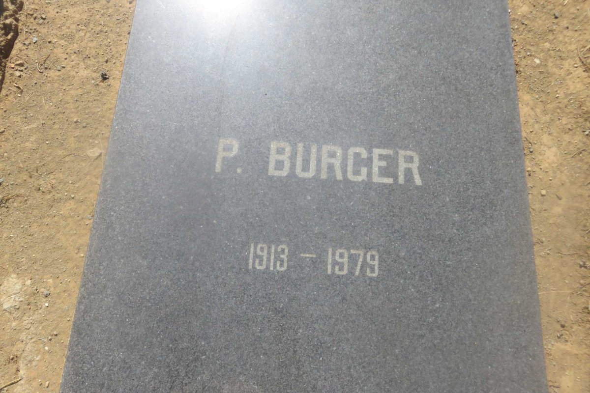 BURGER P. 1913-1979