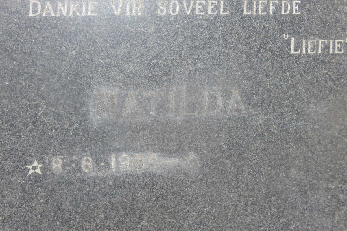 BASSON Hendrik Johannes 1928-1996  &amp; Matilda 1934-