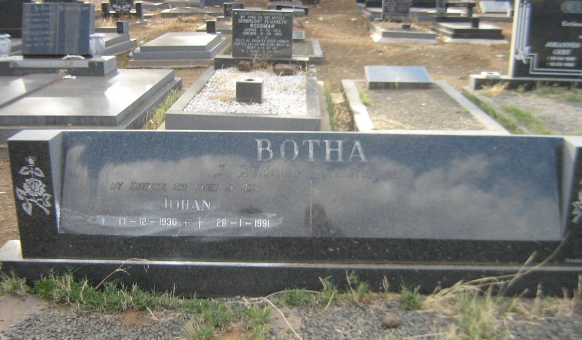 BOTHA Johan 1930-1991