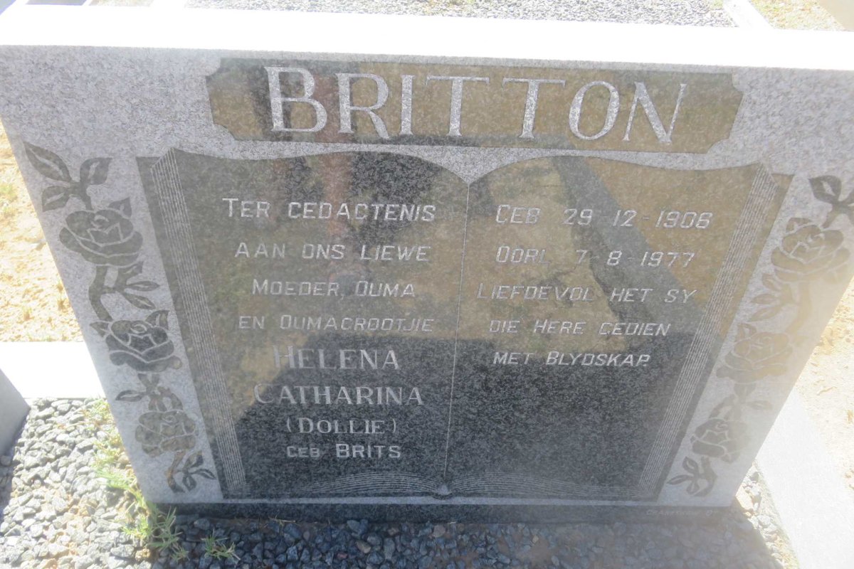 BRITTON Helena Catharina nee BRITS 1906-1977